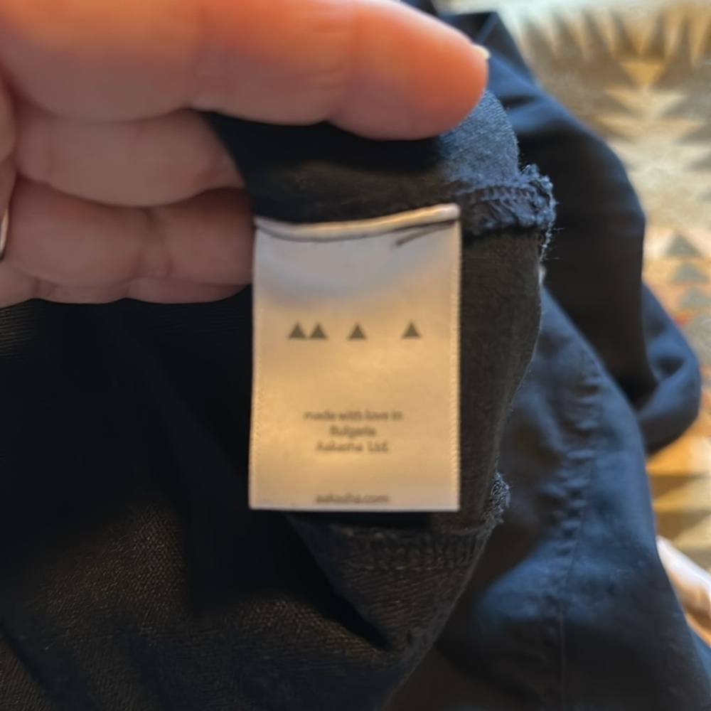 100% Linen Black drop crotch jumpsuit - Picture 4 of 5